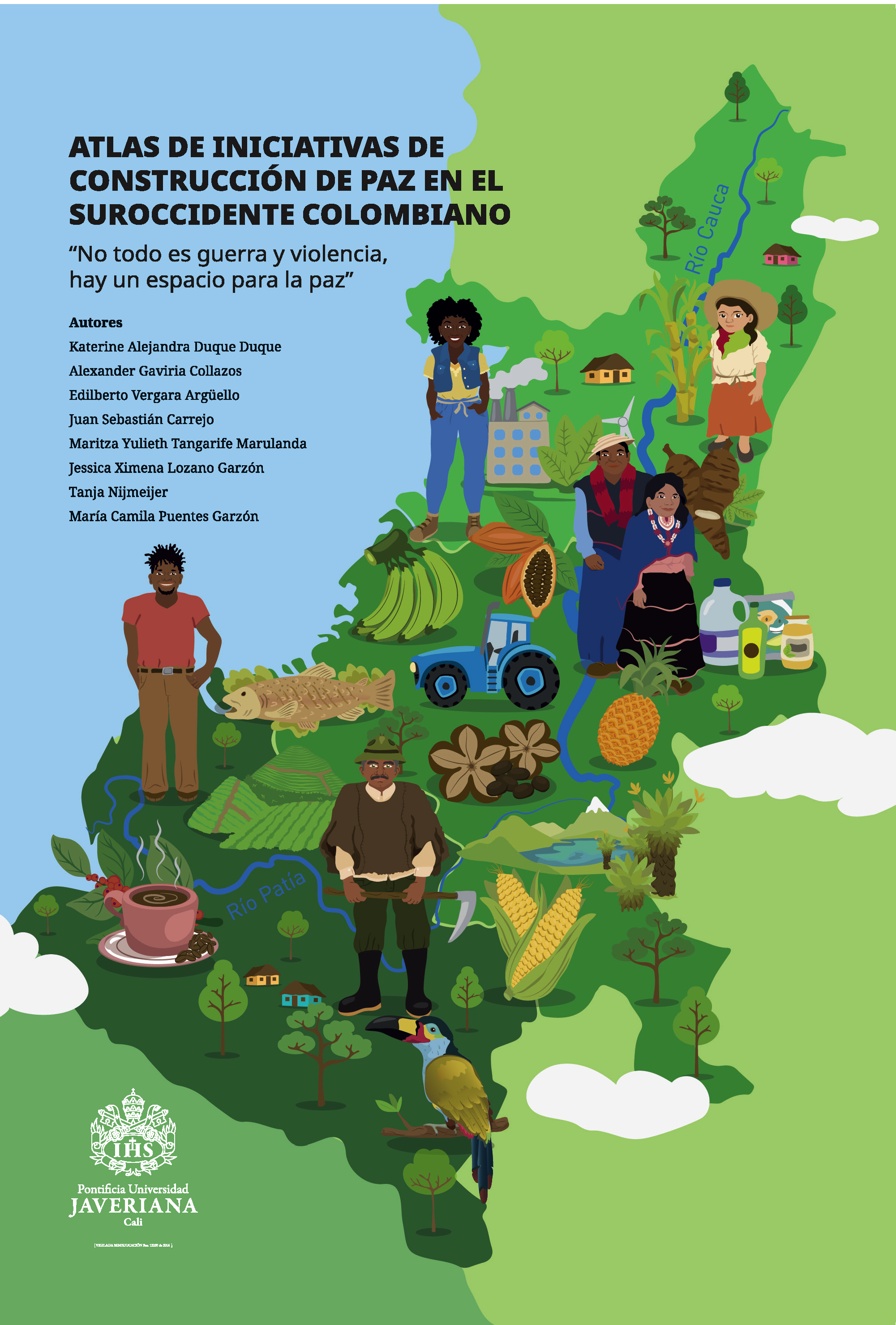 Portada Atlas de iniciativas de construcción de paz en el suroccidente colombiano