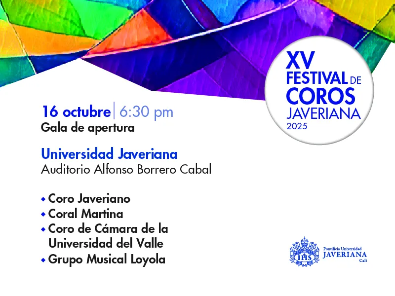 Auditorio Alfonso borrero Cabal, SJ. Jueves, 16 de octubre 2025